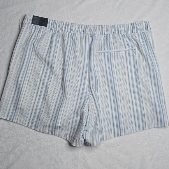 1241 NWT VRST Men's 5” Resort Shorts Muted Denim Calm Stripe - Picture 4 of 6